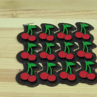 Ghim cài áo (Enamel pin) hình quả Cherry