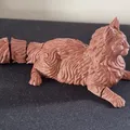 Mô hình mèo Maine Coon khớp nối linh hoạt - in liền khối - Thumbnail 3
