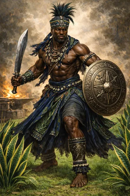 Mô hình 3D Ember Dawn Warrior - Chiến binh dũng mãnh đầy chi tiết - Image 2