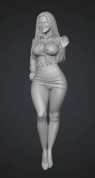 Mô hình 3D nữ tiếp viên hàng không đẹp mắt (STL) - Image 1