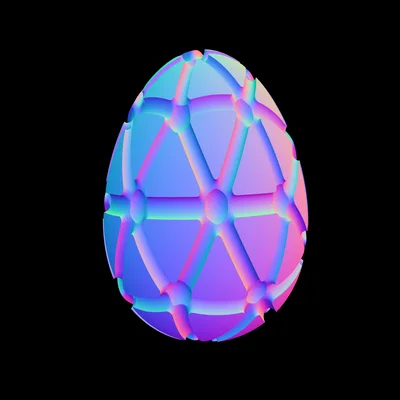Bộ sưu tập mô hình trứng Geodesic trang trí in 3D độc đáo