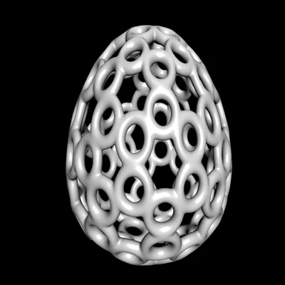 Bộ sưu tập mô hình trứng Geodesic trang trí in 3D độc đáo