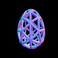 Bộ sưu tập mô hình trứng Geodesic trang trí in 3D độc đáo - Thumbnail 3
