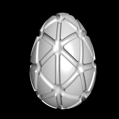 Bộ sưu tập mô hình trứng Geodesic trang trí in 3D độc đáo
