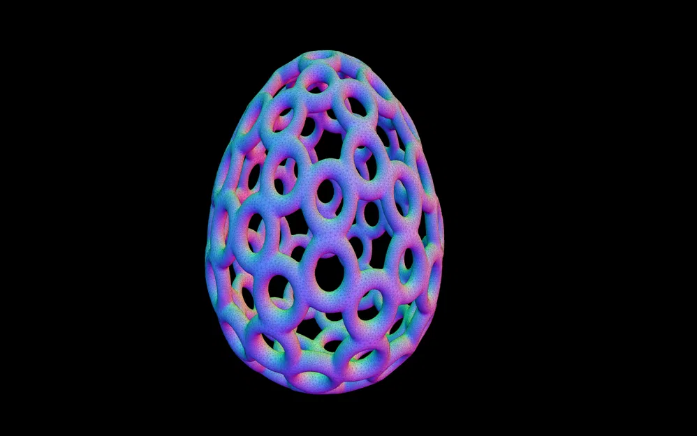 Bộ sưu tập mô hình trứng Geodesic trang trí in 3D độc đáo - Image 7