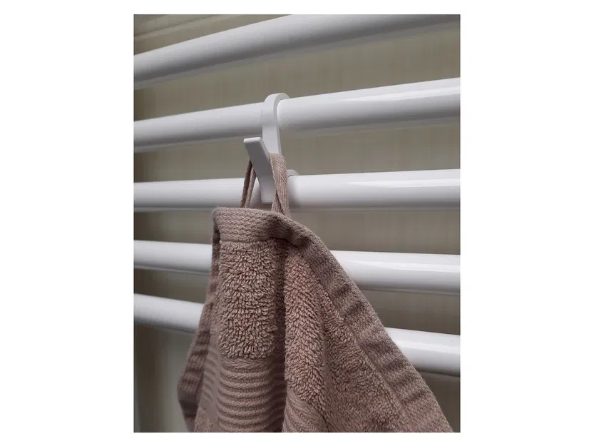 Móc treo khăn 3D tiện ích cho máy sưởi dạng thang (Radiator Hook) - Image 3