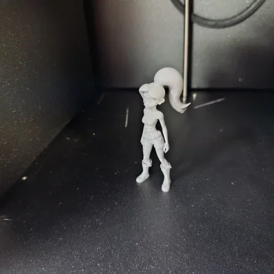 Stylized Toon Girl - Mô hình nhân vật chibi hoạt hình dễ thương