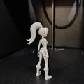 Stylized Toon Girl - Mô hình nhân vật chibi hoạt hình dễ thương - Thumbnail 3