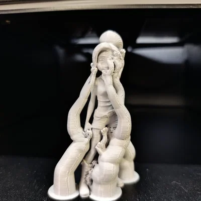 Stylized Toon Girl - Mô hình nhân vật chibi hoạt hình dễ thương