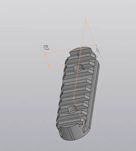 Thanh Ray Picatinny Bo Tròn 82mm Cho Thiết Bị Chiến Thuật - Image 2