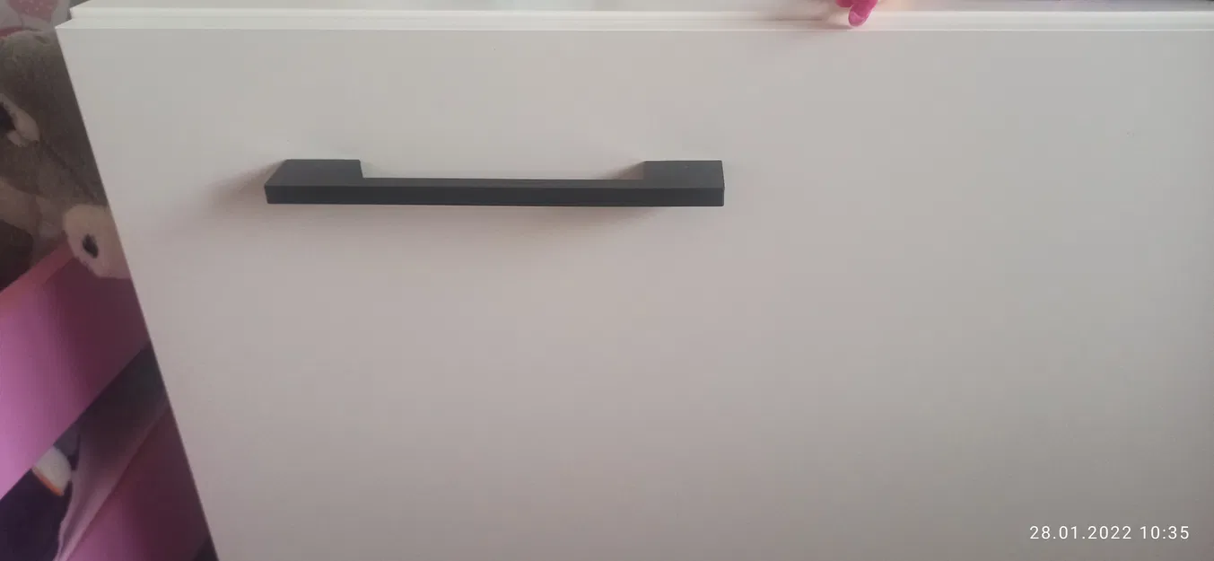 Tay nắm cửa tủ phong cách IKEA, khoảng cách 160mm in 3D - Image 3