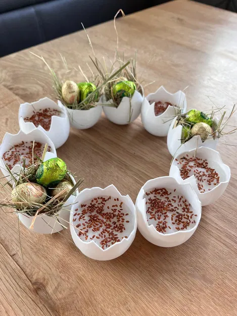 Vòng hoa trứng Phục sinh (Easter Eggshell Wreath) - Image 1