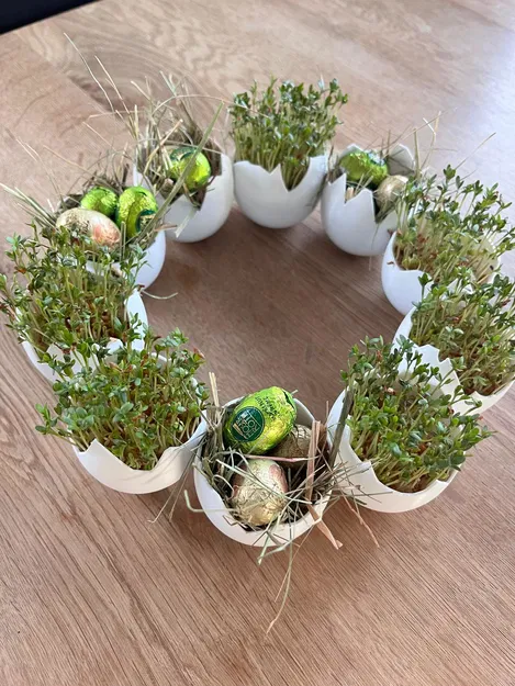 Vòng hoa trứng Phục sinh (Easter Eggshell Wreath) - Image 2