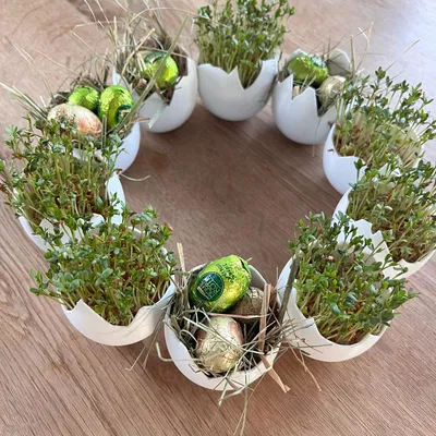 Vòng hoa trứng Phục sinh (Easter Eggshell Wreath)