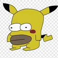 Mô hình móc khóa Homerchu hài hước (Homer Simpson + Pikachu) - Thumbnail 1