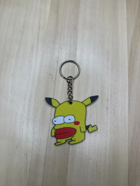 Mô hình móc khóa Homerchu hài hước (Homer Simpson + Pikachu) - Image 2