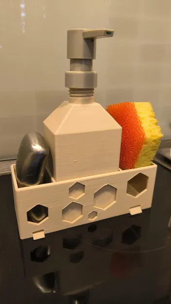 Bình Đựng Xà Phòng Dạng Lỏng Tích Hợp Khay Để Miếng Rửa Chén - Image 1