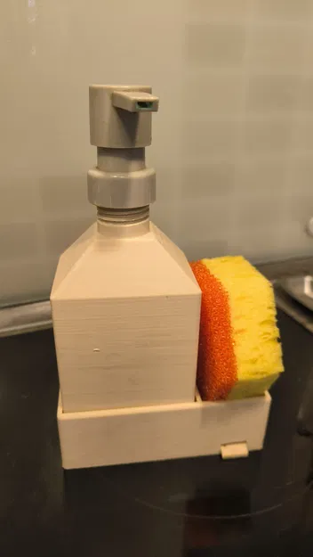 Bình Đựng Xà Phòng Dạng Lỏng Tích Hợp Khay Để Miếng Rửa Chén - Image 2