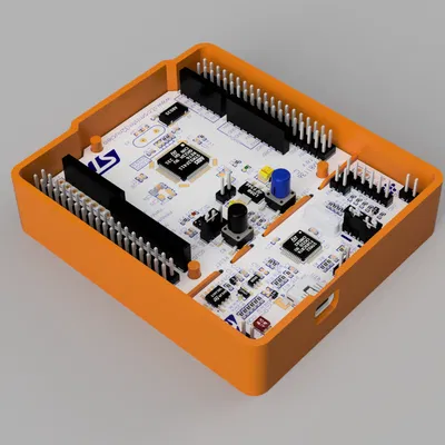 Vỏ hộp Nucleo F446RE với nắp khớp ấn – v1