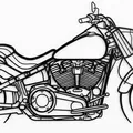 Mô hình treo tường Harley-Davidson Fat Boy - File 3D in ấn chi tiết - Thumbnail 2
