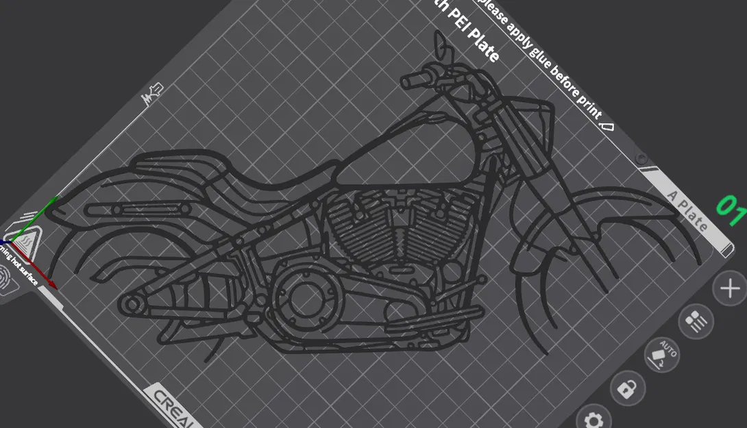 Mô hình treo tường Harley-Davidson Fat Boy - File 3D in ấn chi tiết - Image 3