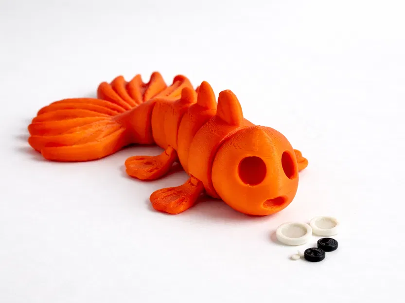 Flexi Goldfish - Mẫu cá vàng in linh hoạt KHÔNG cần support - Image 3