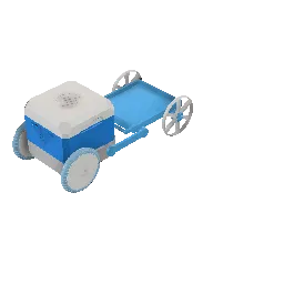 Mô hình xe kéo mini và mũ bảo vệ cho robot HP Otto - Image 3