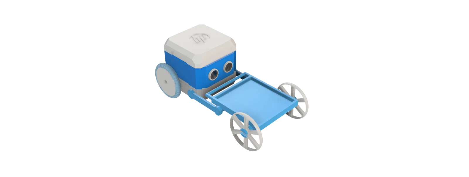 Mô hình xe kéo mini và mũ bảo vệ cho robot HP Otto - Image 5