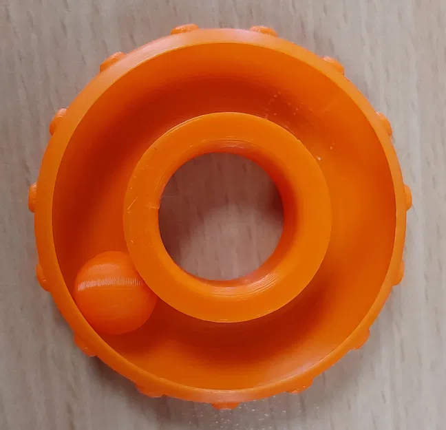 Nhẫn xoay Fidget có kèm bi (Print In Place) - Image 1