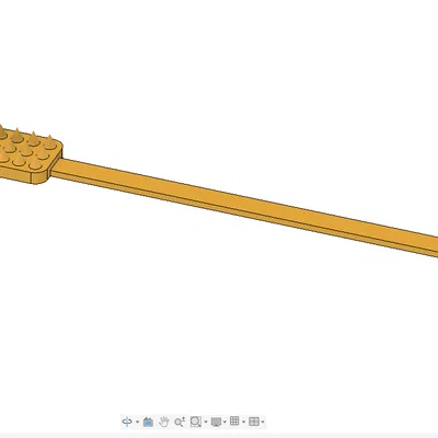 Cây gãi lưng tự thiết kế: Giải pháp thông minh, in 3D không support