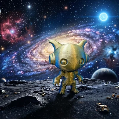 Cute Sci-Fi Bot - Mô hình Robot Chiến Binh Chibi Mini
