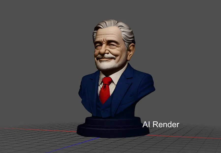 Mô hình tượng bán thân nghệ thuật phong cách AI in 3D - Image 1