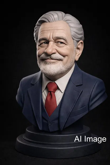 Mô hình tượng bán thân nghệ thuật phong cách AI in 3D - Image 2