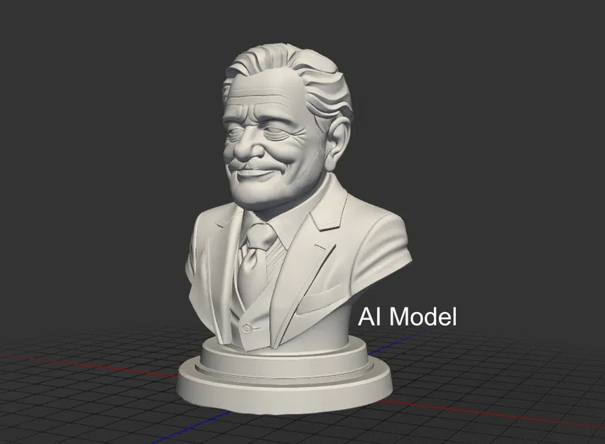 Mô hình tượng bán thân nghệ thuật phong cách AI in 3D - Image 3