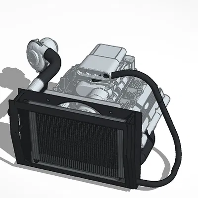 Mô hình động cơ xe hơi 3D chi tiết - File STL chất lượng cao