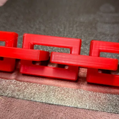 Dây xích in liền (Print in Place) với cạnh vát