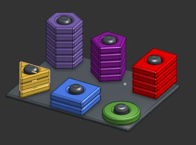 Đồ chơi xếp hình xoắn ốc cho bé (V2 Toddler Toys - 3D Printed) - Image 2