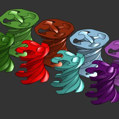 Đồ chơi xếp hình xoắn ốc cho bé (V2 Toddler Toys - 3D Printed)