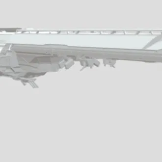 Mô hình tàu chiến Super Destroyer Helldivers 2 in 3D cực chất