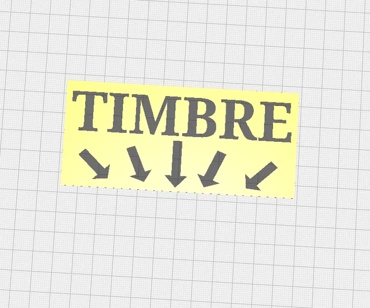 Biển báo chỉ dẫn nhấn chuông (TIMBRE CARTEL) in 3D tinh tế - Image 1