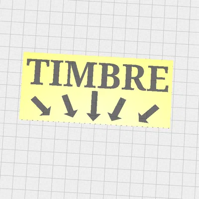 Biển báo chỉ dẫn nhấn chuông (TIMBRE CARTEL) in 3D tinh tế