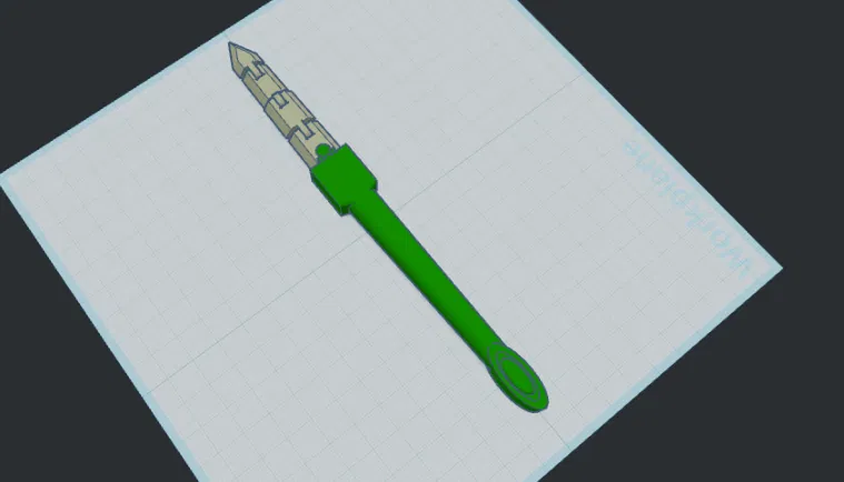 Mô hình ngọn giáo linh hoạt Useless Spear in 3D giải trí - Image 1