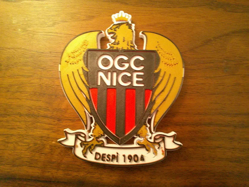 Mô hình logo 3D OGC Nice - Lót ly và vật phẩm trang trí độc đáo - Image 1