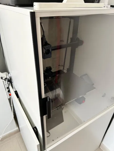 Bộ khung viền và tay nắm cho tủ kính, mica 3mm in 3D - Image 1