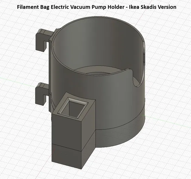 Giá treo máy hút chân không túi đựng sợi (Phiên bản cho Skadis & Chốt đỡ kệ) - Image 7