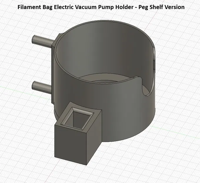 Giá treo máy hút chân không túi đựng sợi (Phiên bản cho Skadis & Chốt đỡ kệ) - Image 8