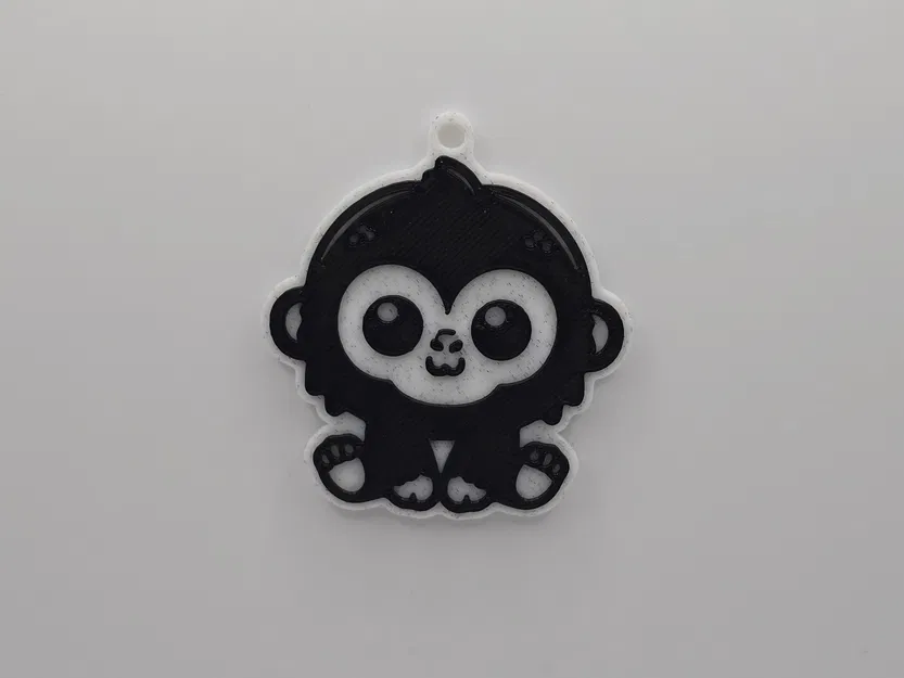 Móc khóa khỉ con dễ thương - Image 1