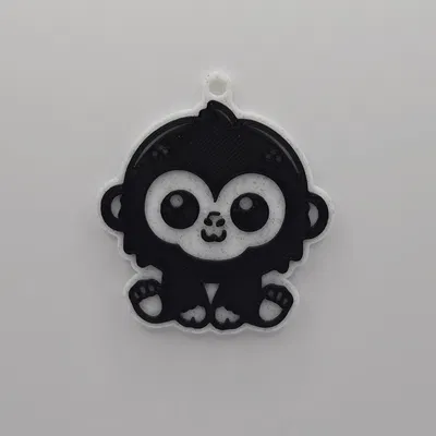 Móc khóa khỉ con dễ thương