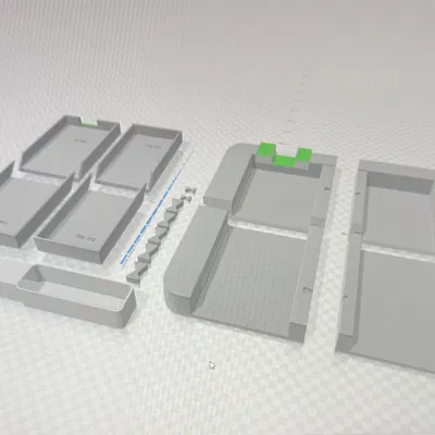 Đế máy Flashforge AD5X - Tích hợp máng xả nhựa thải