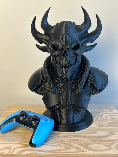 Tượng Đầu Lâu Quỷ Có Sừng: Đồ Trang Trí Gothic Đầy Quyến Rũ - Image 1